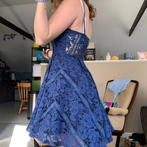 Blue Lace Dress - Picture 12 of 14